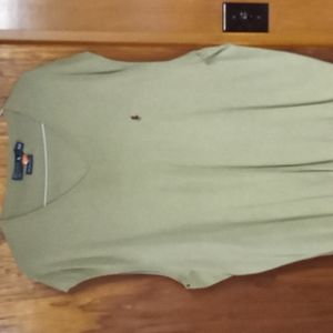 Polo sweater vest. Olive Green. 2XLT